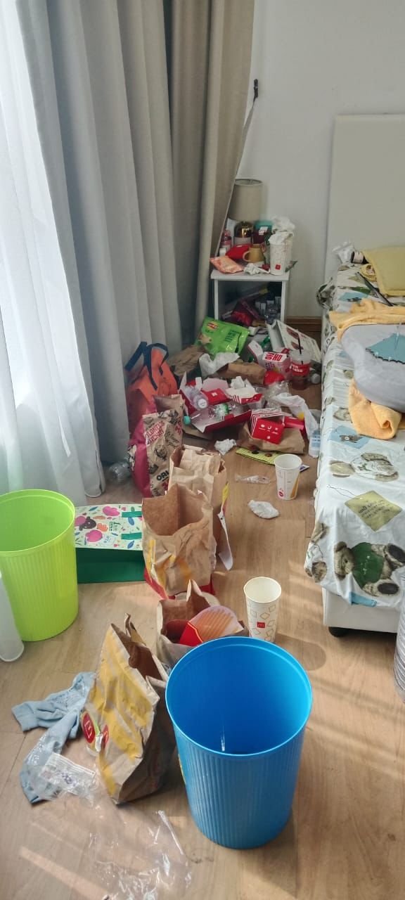 Messy room before GD Cleaning service